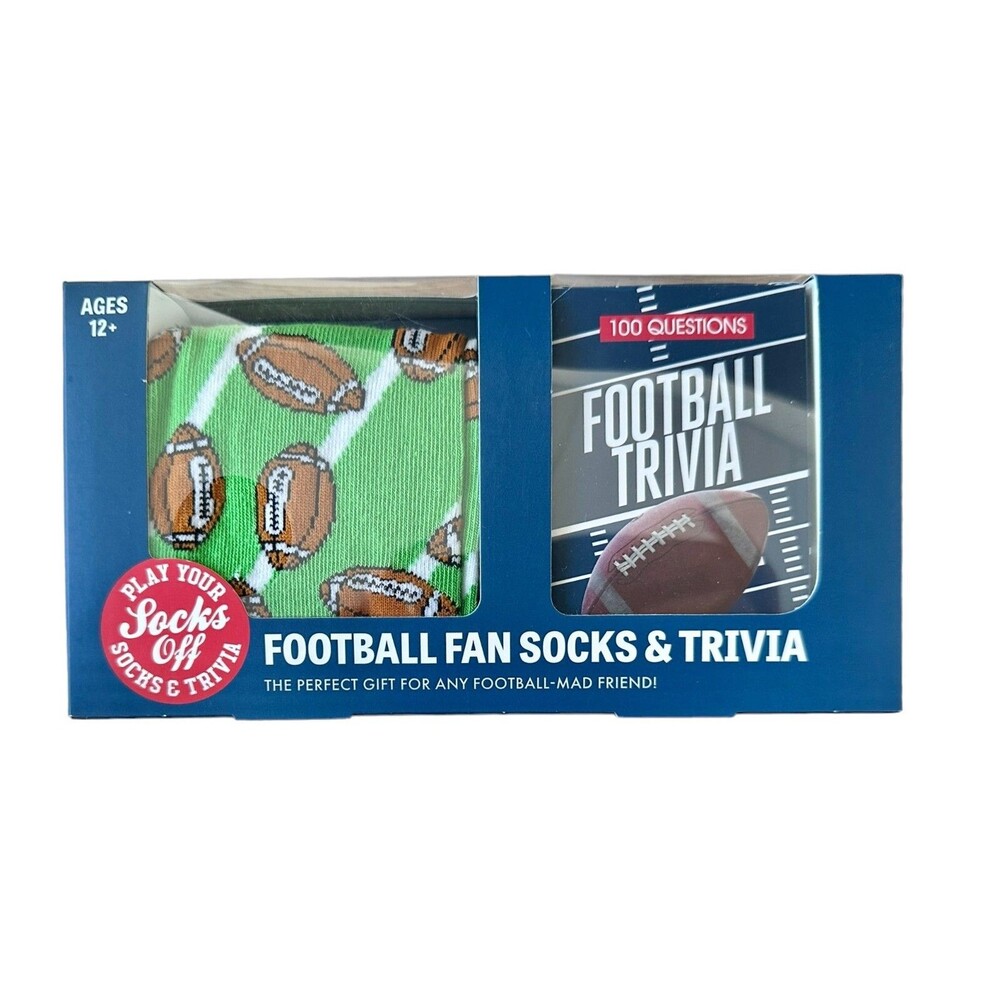 FOOTBALL FAN SOCKS & TRIVIA - The Perfect Gift for Any Football-Mad Friend!